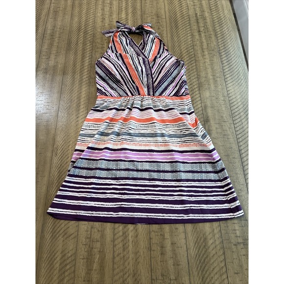 Athleta Dresses & Skirts - Athleta Pack Everywhere Striped Halter Dress Women's SZ 4P